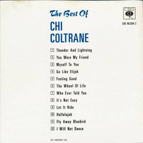Chi Coltrane The Best Of : Front